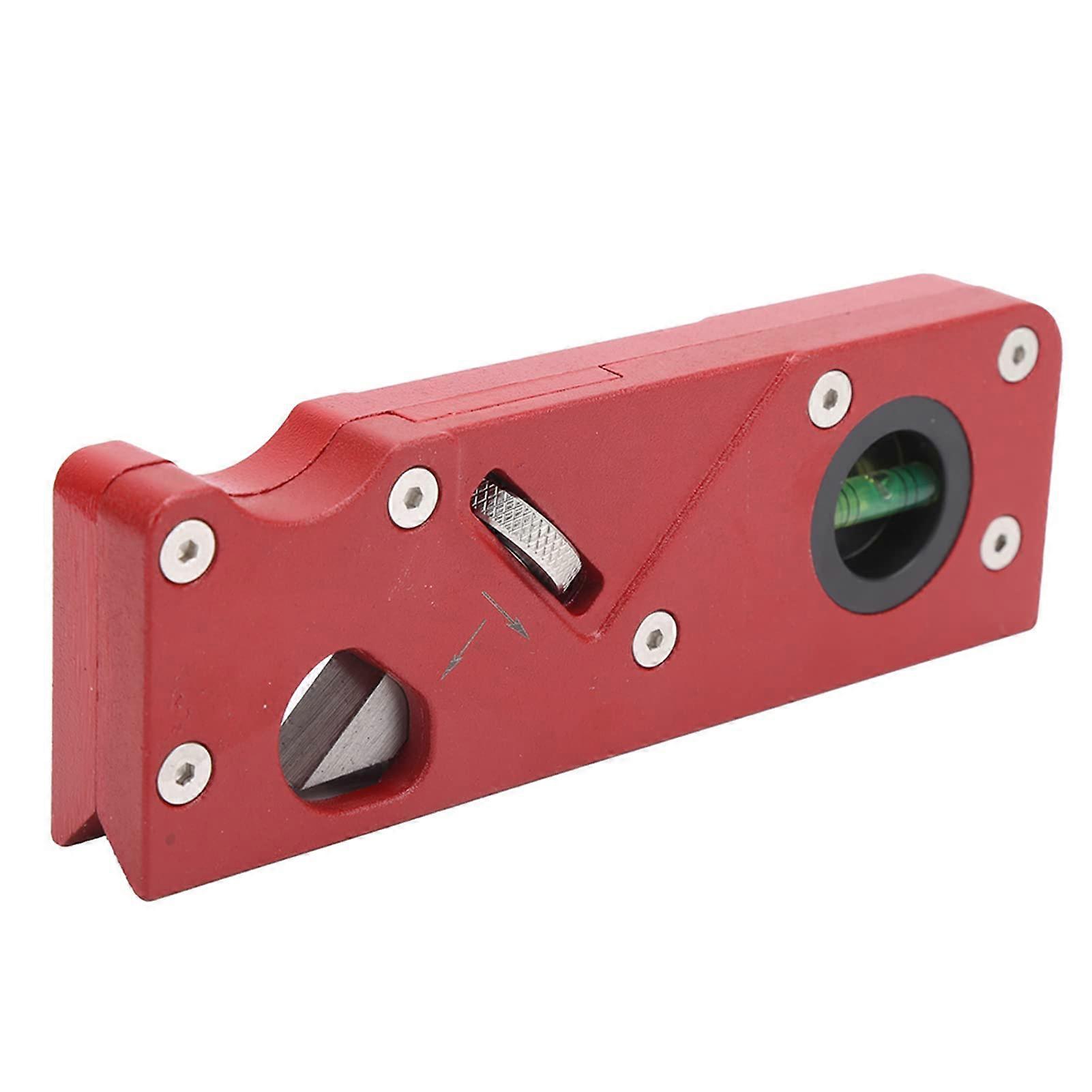 Woodworking Hand Planer with Precision 45° Chamfer, Adjustable Depth, Durable Blade, Red
