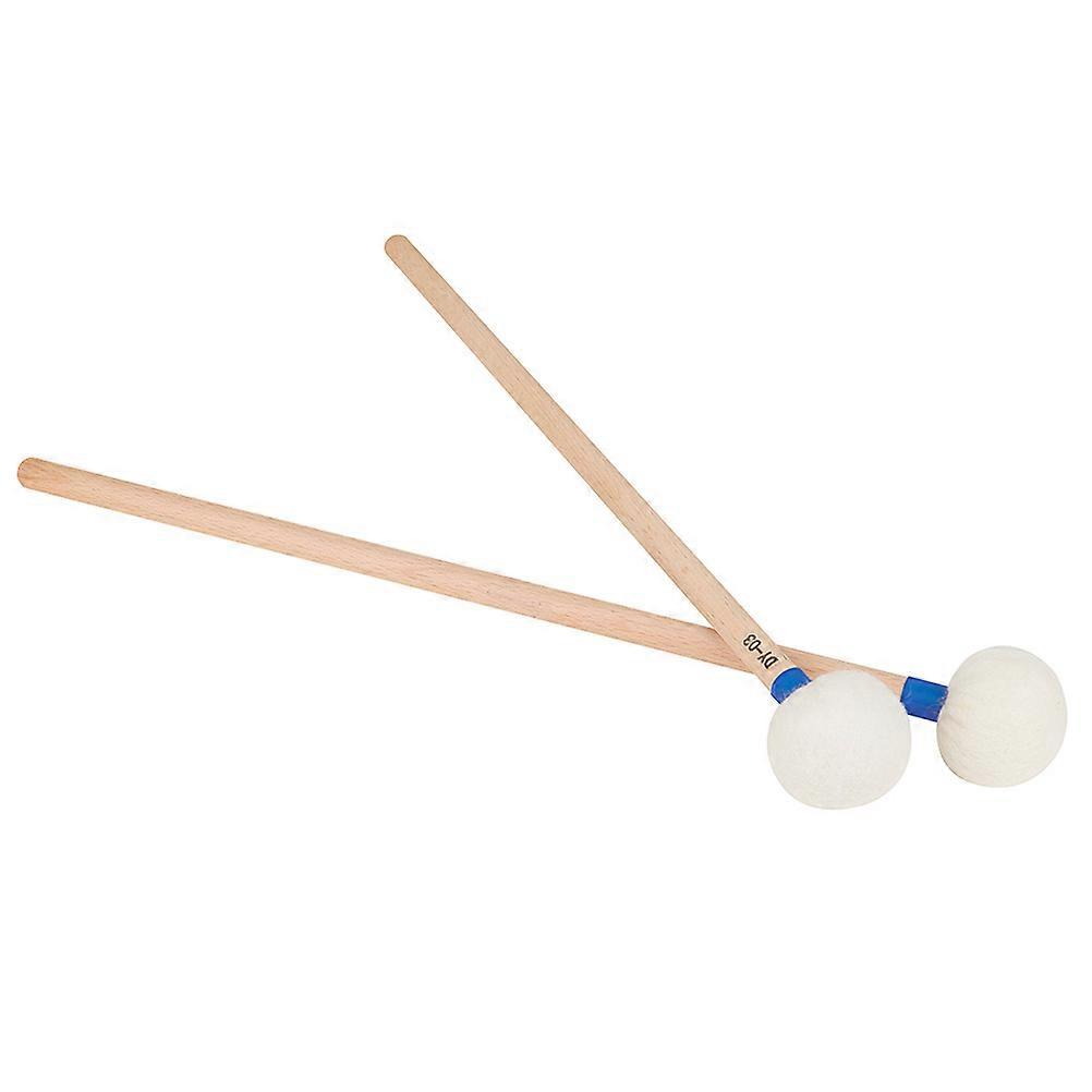 Tuning Drumstick Felt Head for Percussion Instrument 2Pcs Set