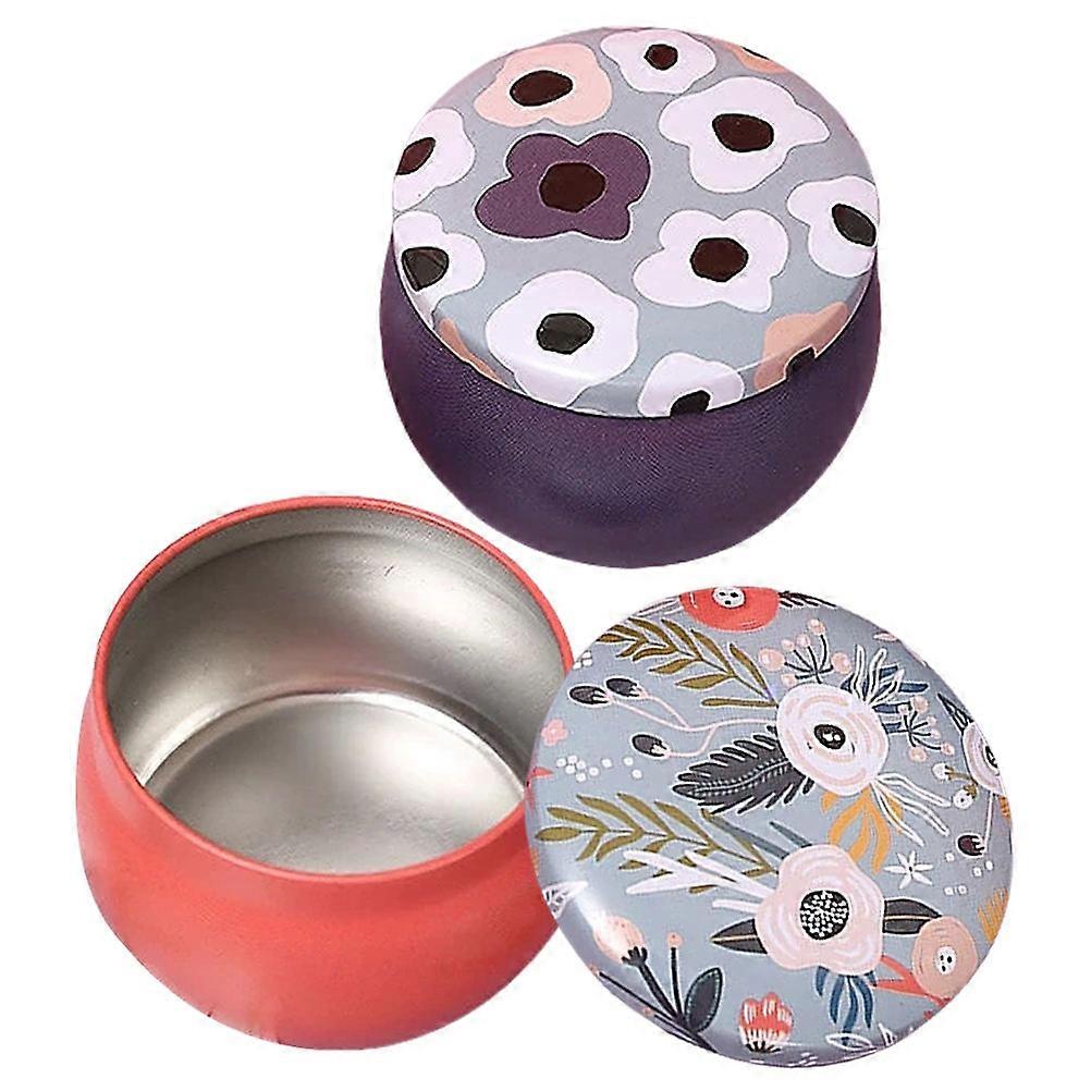 Tea Storage Tin Small Tea Tin Canister Friends Rustic Kitchen Decor 2Set