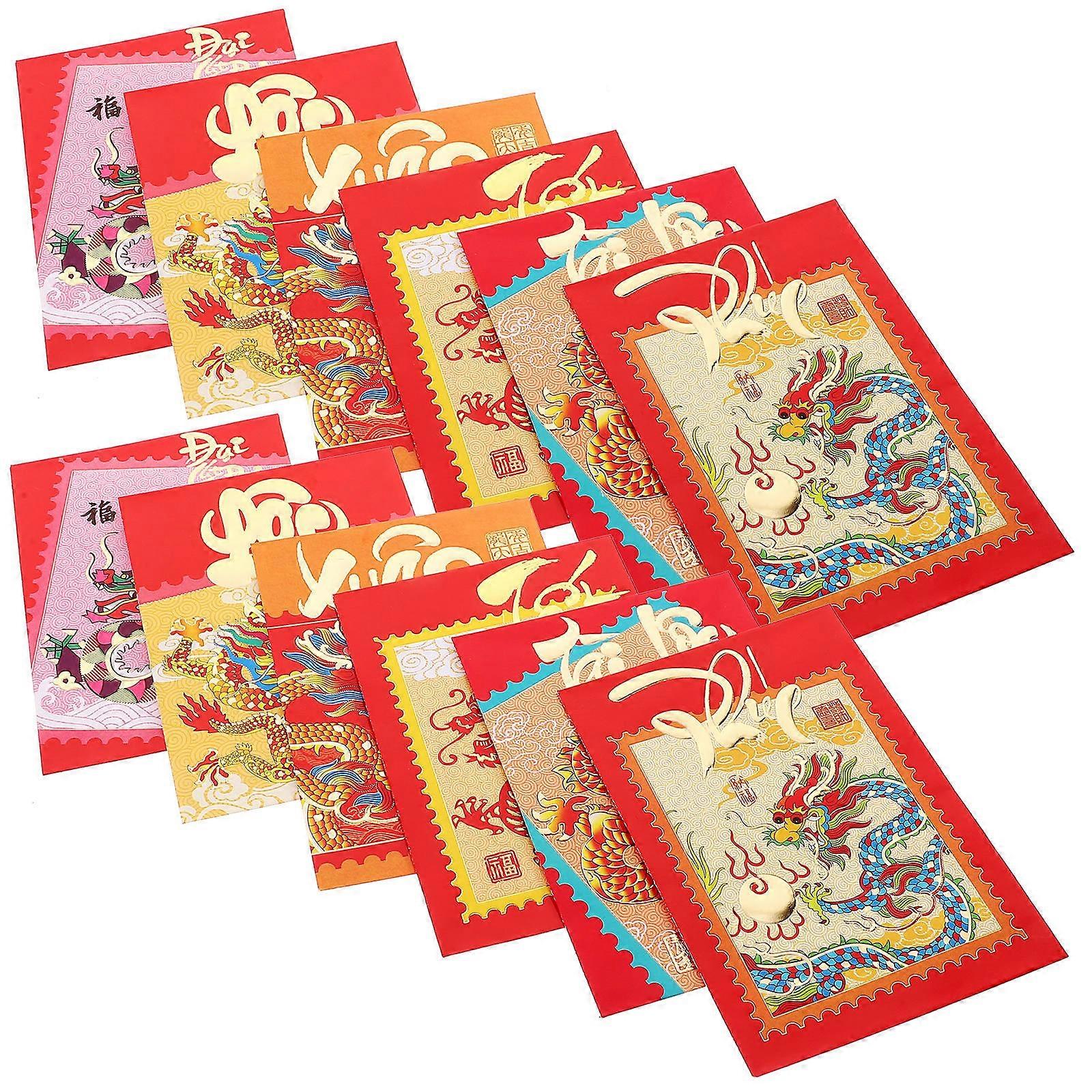 Chinese Style Red Envelopes Paper Red Envelope for Party 30Pcs