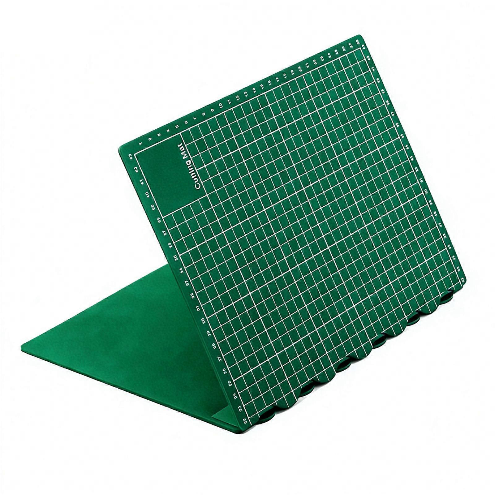 Folding Model Cutting Mat Portable Design for Craft Project with Precise Grid Lines for Accuracy Modeling Assembly  Green
