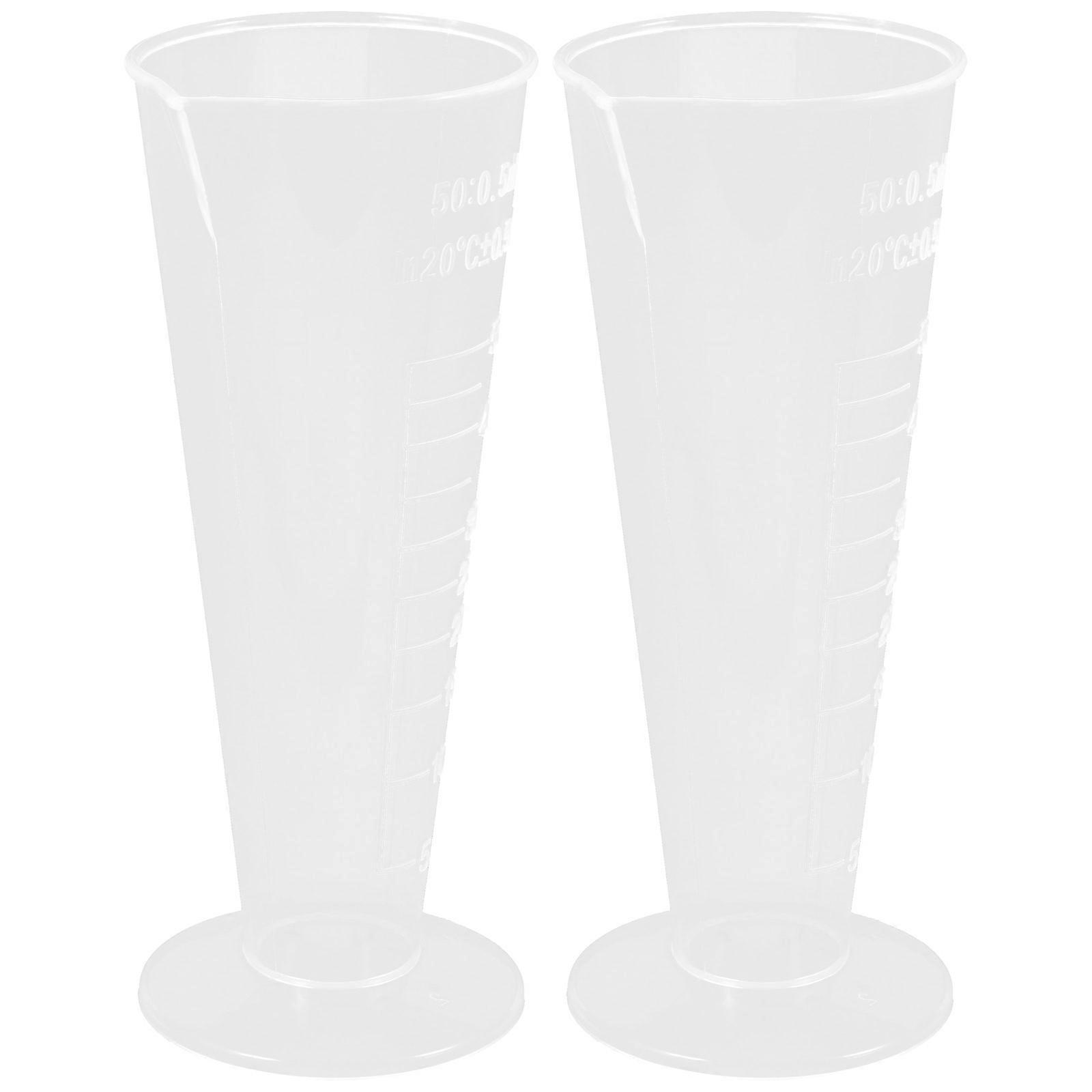 Plastic Measuring Jug Conical Shape Simple Design Baking 11.50X4.90X4.60CM Graduated Surface 2Pcs