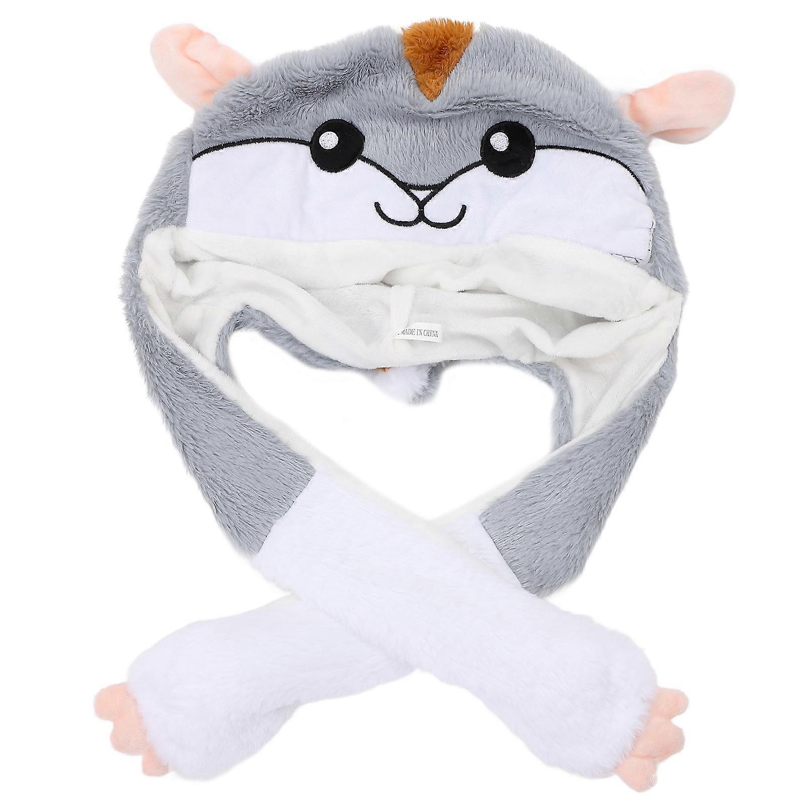 Ear Hat Up Ears Hamster Hat for Wearing Use Cartoon Plush