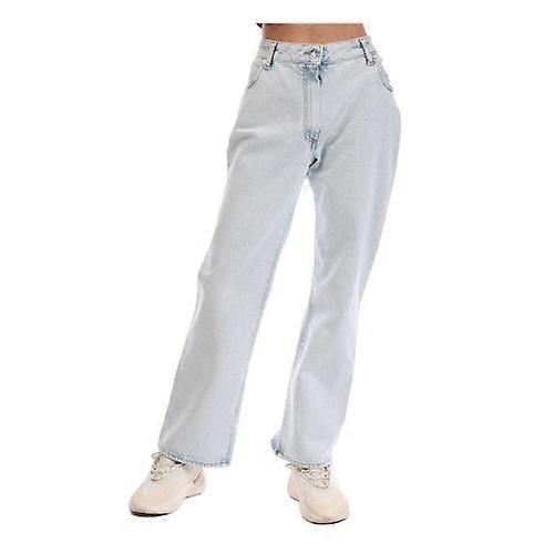 Off White Womens/Ladies Corporate Flared Cropped Jeans