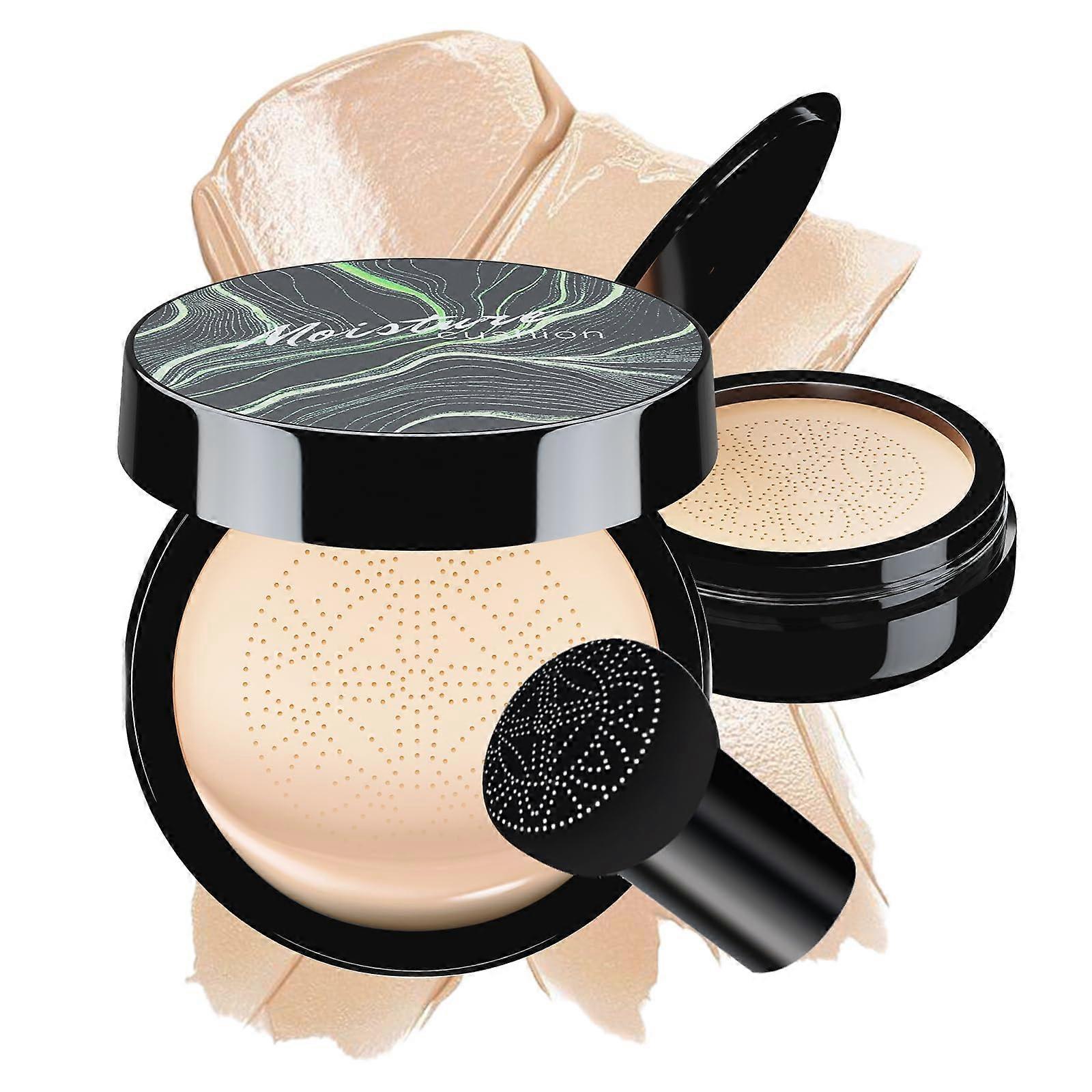 Ivory Full Coverage Cushion Foundation BB Cream with Brightening, Moisturizing LongLasting Finish
