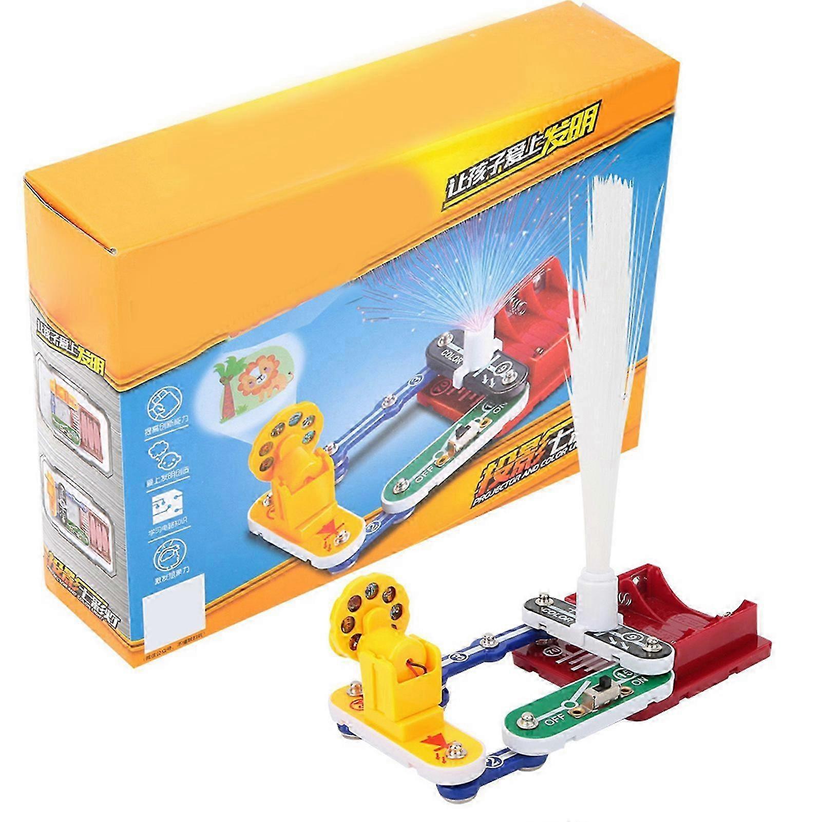 Electronics Circuit Board Building Blocks Kit Projector Lamp Science Experiments Toys