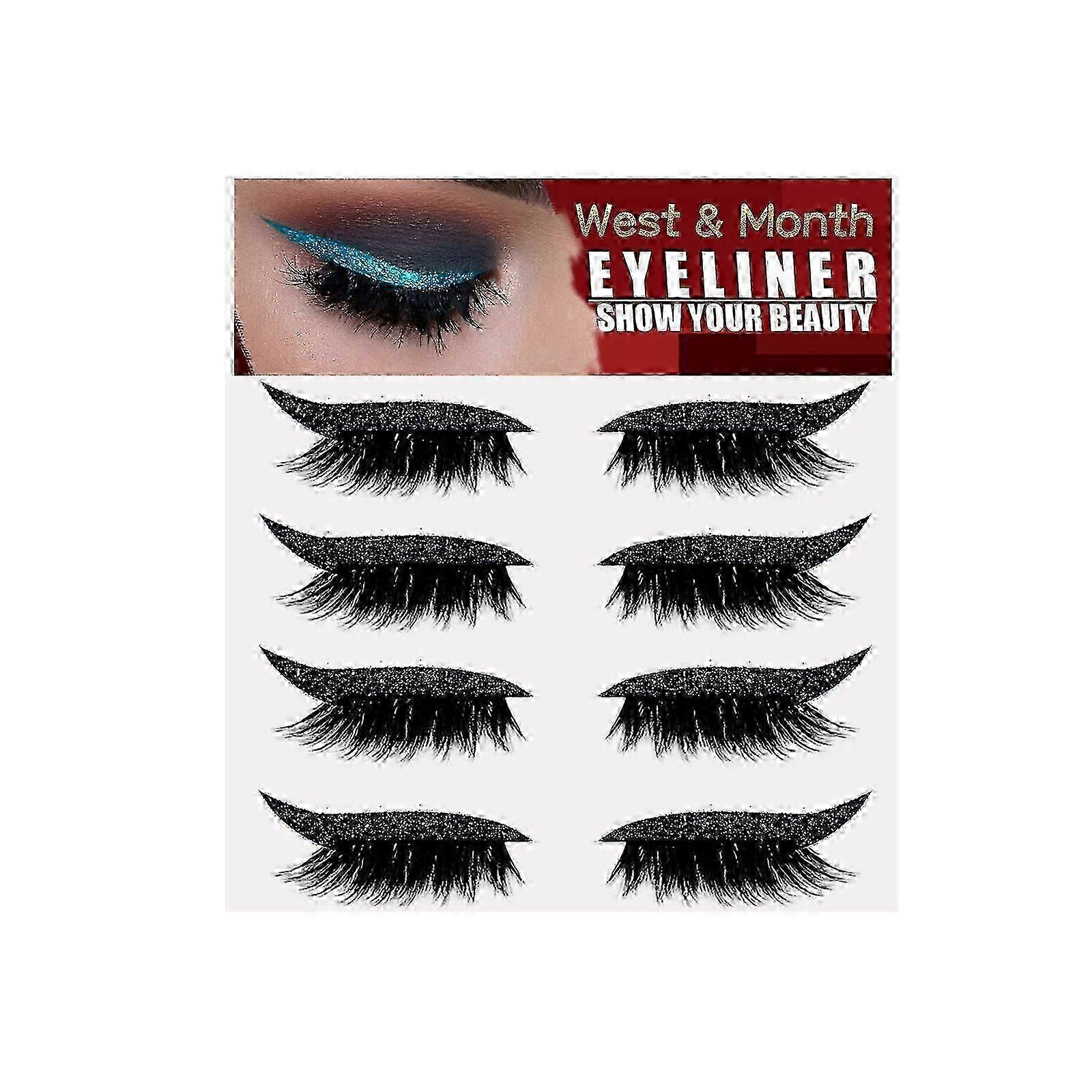 Four-Pair Eyelash And Eyeliner Stickers