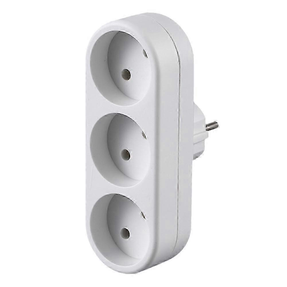 EU Ground Wall Socket Adapter Plug Extension Power Outlet Converter