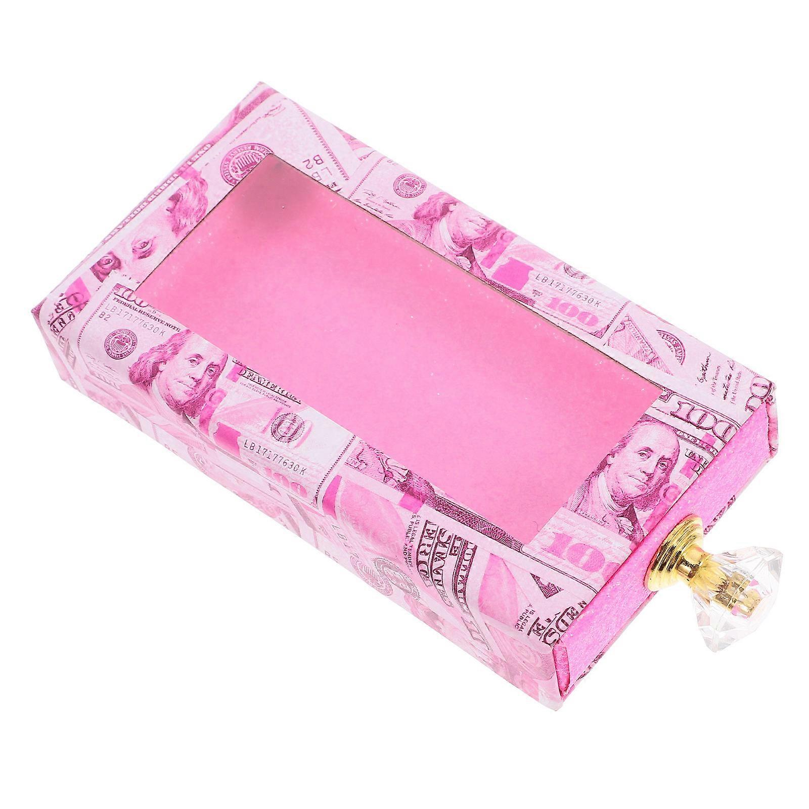 Storage Eyelash Box in Pink for Use with 7Pcs Rectangle Drawer Packaging