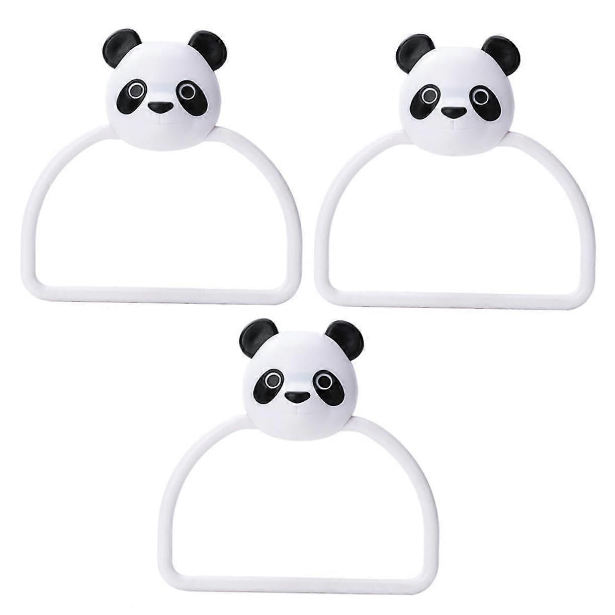 3pcs Bathroom Towel Holder Wall Mounted Rack NoDrill Installation SpaceSaving for Small Bathrooms