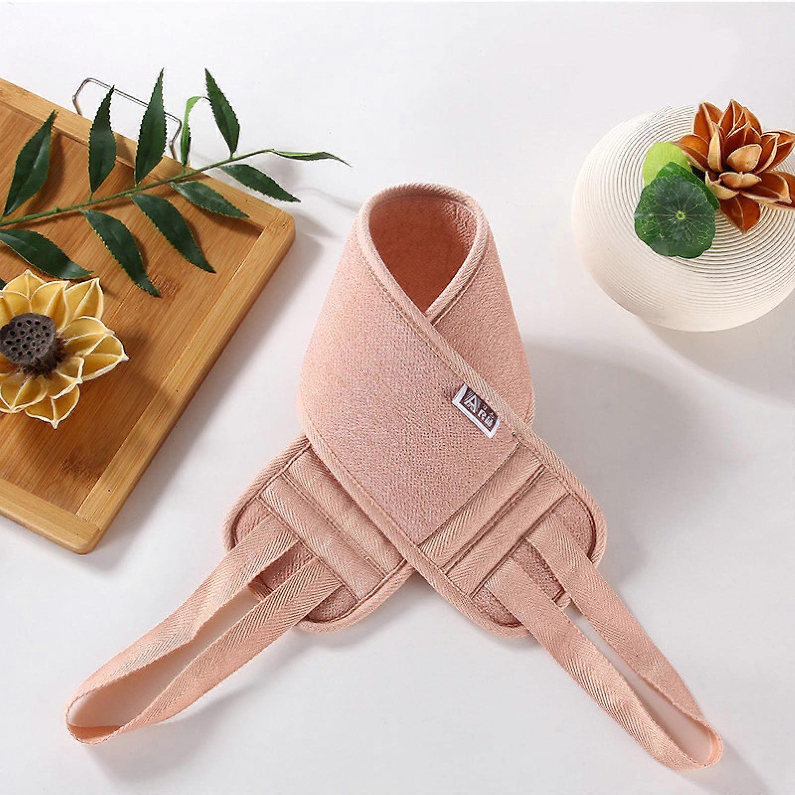 Exfoliating Bath Towel Double Sided Back Scrubber for Shower Thickened Pink Breathable Fabric