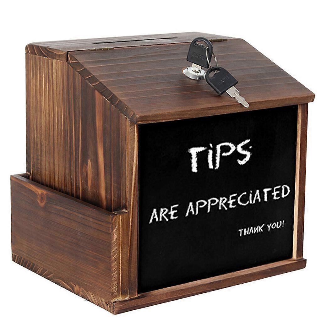 Boîte de dons polyvalente, urne en bois, boîte à suggestions, collecte de fonds