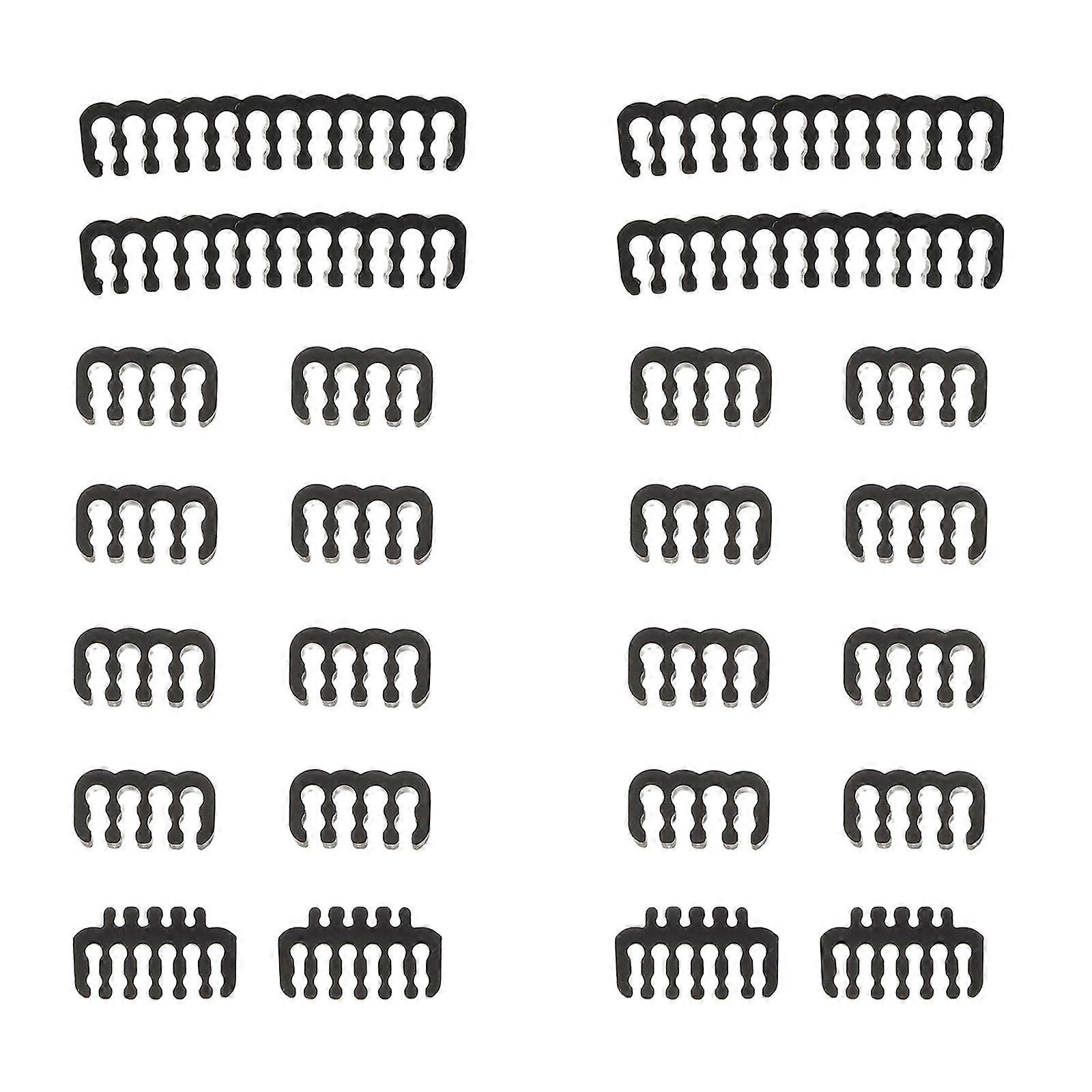 24pcs PC Cable Comb Cables Combs Kit For Extension Cable Management Tools Wire Organizer Comb Computer Cable Organizer