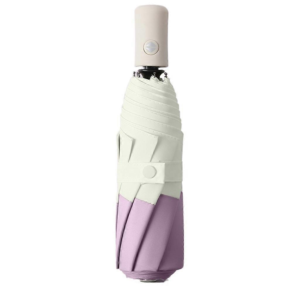 Automatic Open Folding Sun Umbrella UV Sunscreen Windproof Automatic Umbrella Large Format Dual-use Sunny Rainy Umbrella