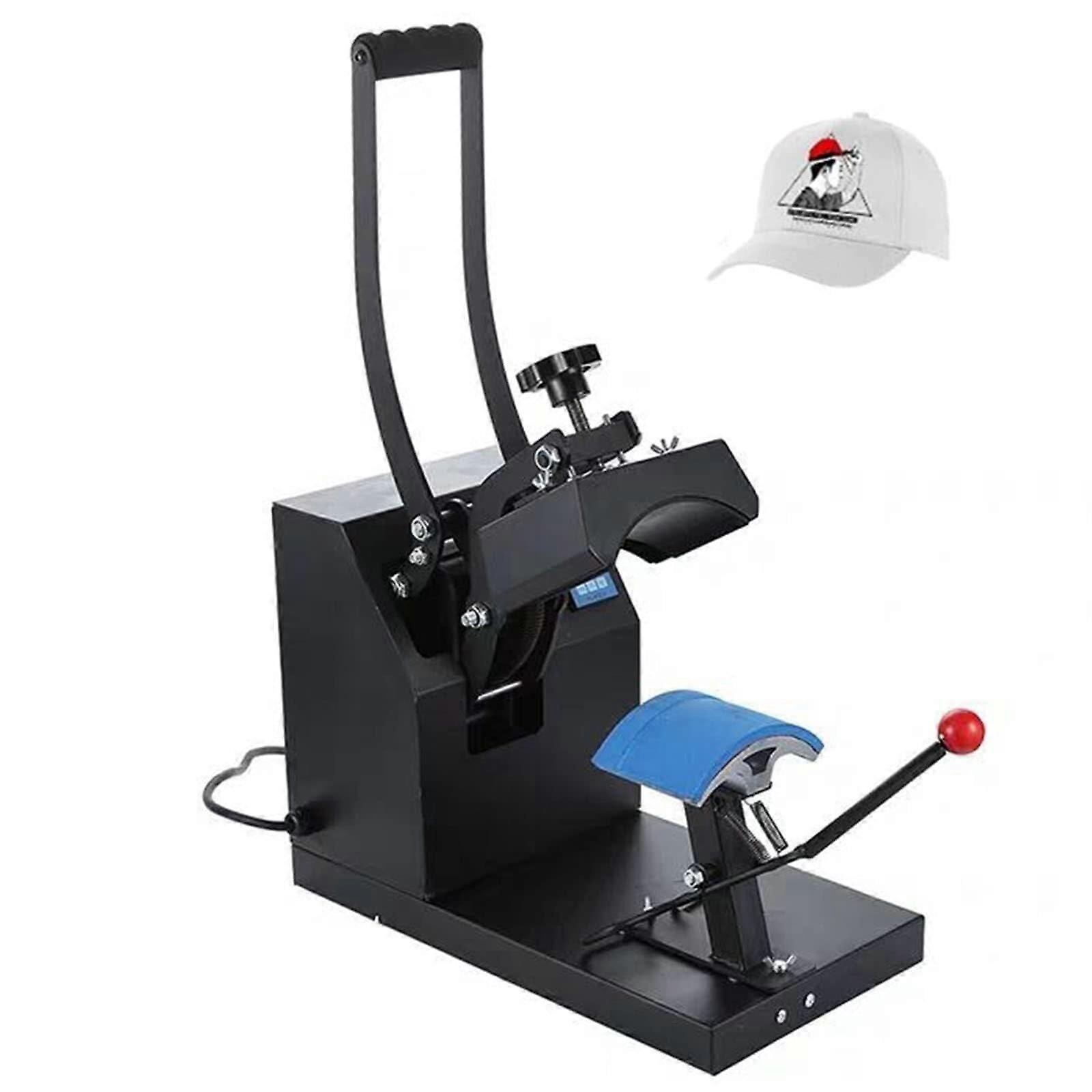 Digital Hat Heat Press 3.5x5.5 Inch Curved Cap Clamshell Design with Adjustable Temp and Timer