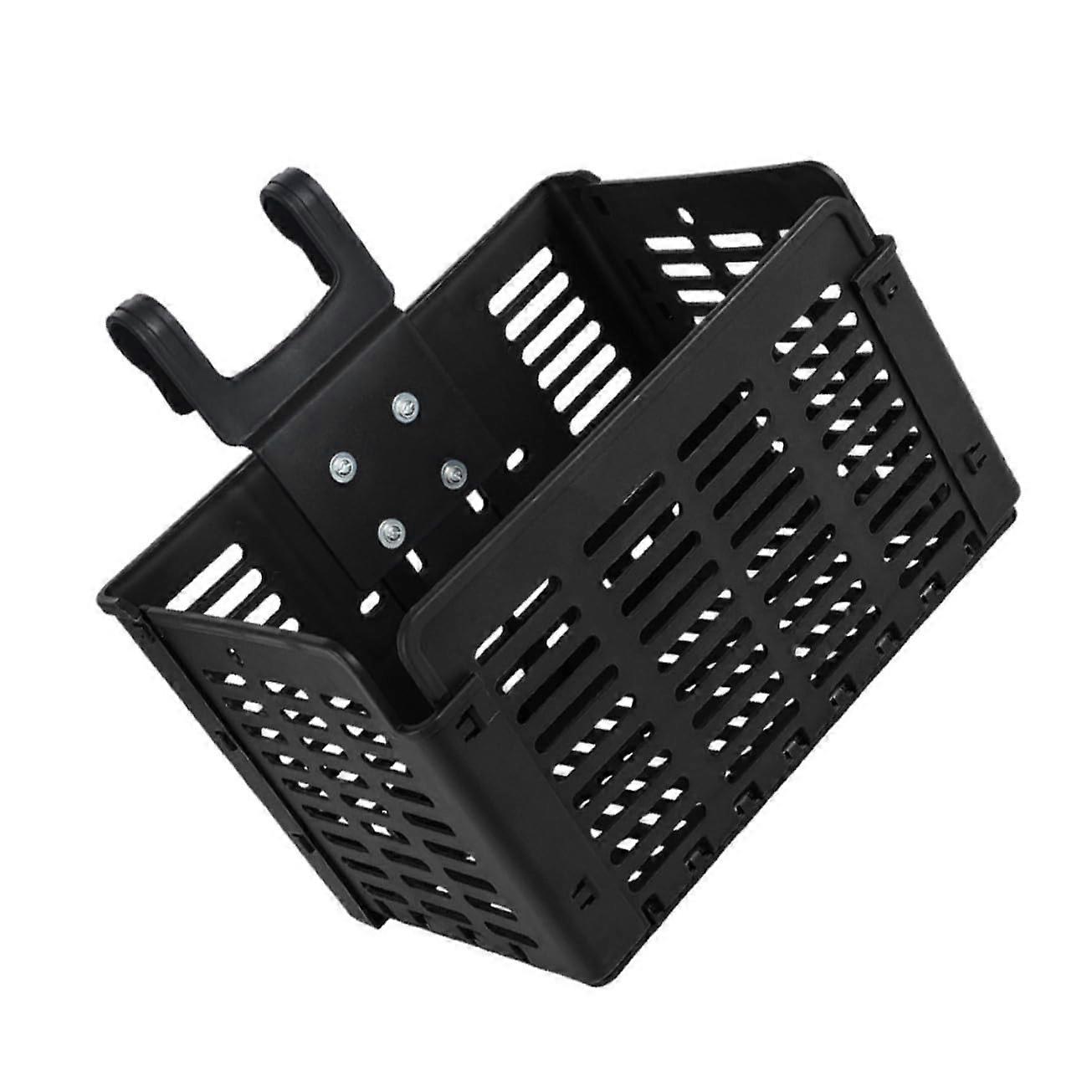 Foldable Bike Basket Front or Rear Mount Lightweight Bicycle Storage with Sturdy Rounded Edges