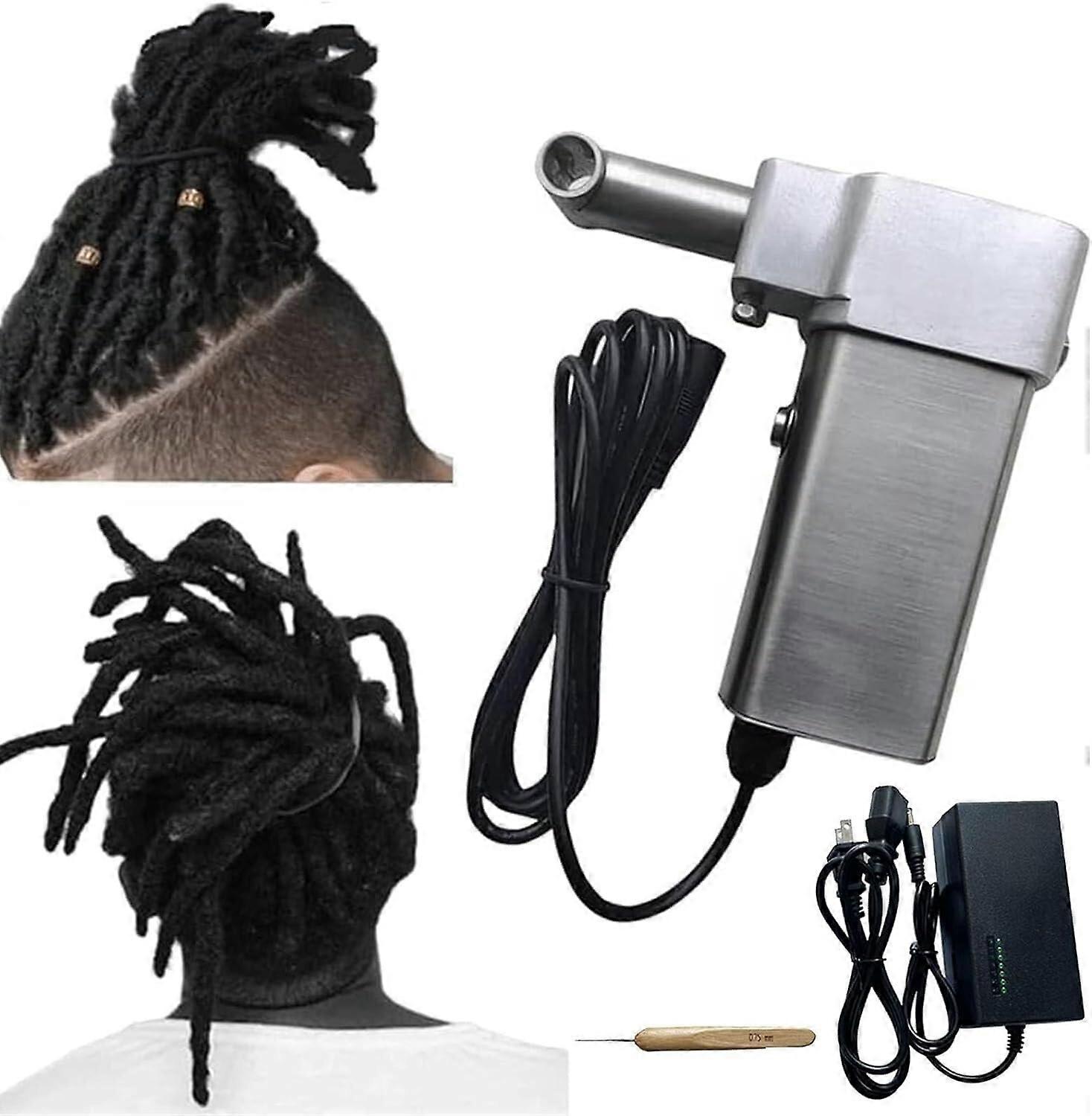 Electric Dreadlocks Machine with Triple Needle, Fast Hair Styling, Stainless Steel Dreadlock Maker Kit