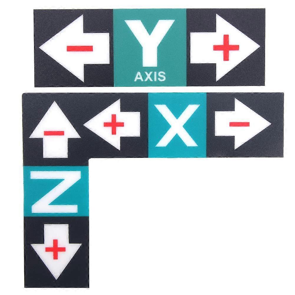 Engraving Machine Label Sticker Set 120x90mm Plastic CNC Control Panel Instruction for Clear Guidance