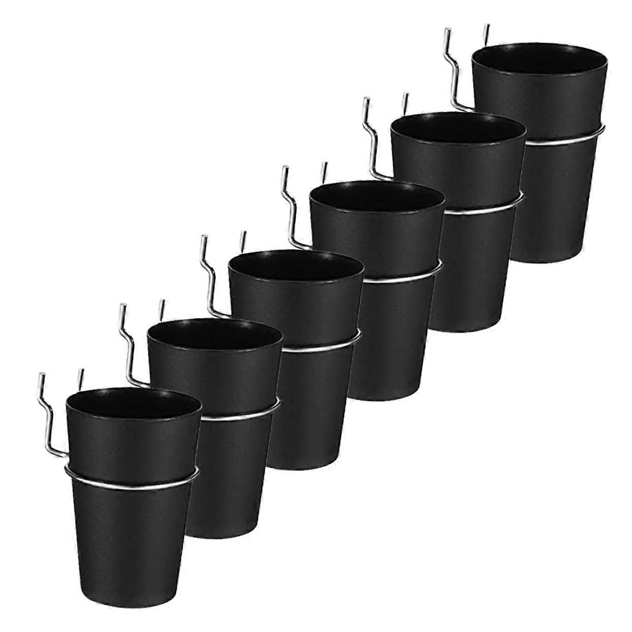 6 Sets Pegboard Organizer with Storage Cups and Hooks for Workbench and Craft Spaces