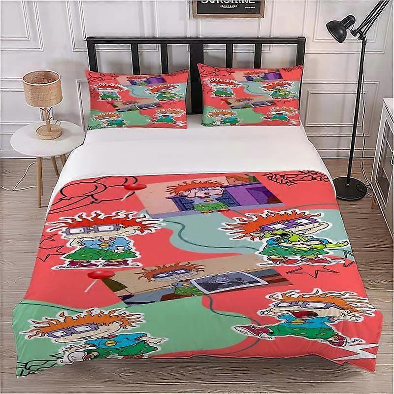 Rugrats Classic Animated Character Collection Pattern Set Soft and Comfortable Bedding Set