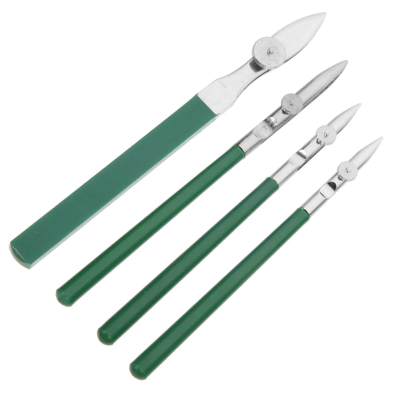 Fine Line Pen Set Green for Paint Use 4Pcs Adjustable Drawing Pen