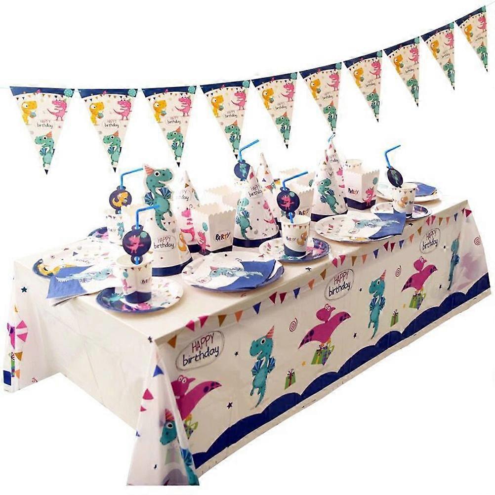 Plastic Dinosaur Tablecover for Table Protection Birthday Party
