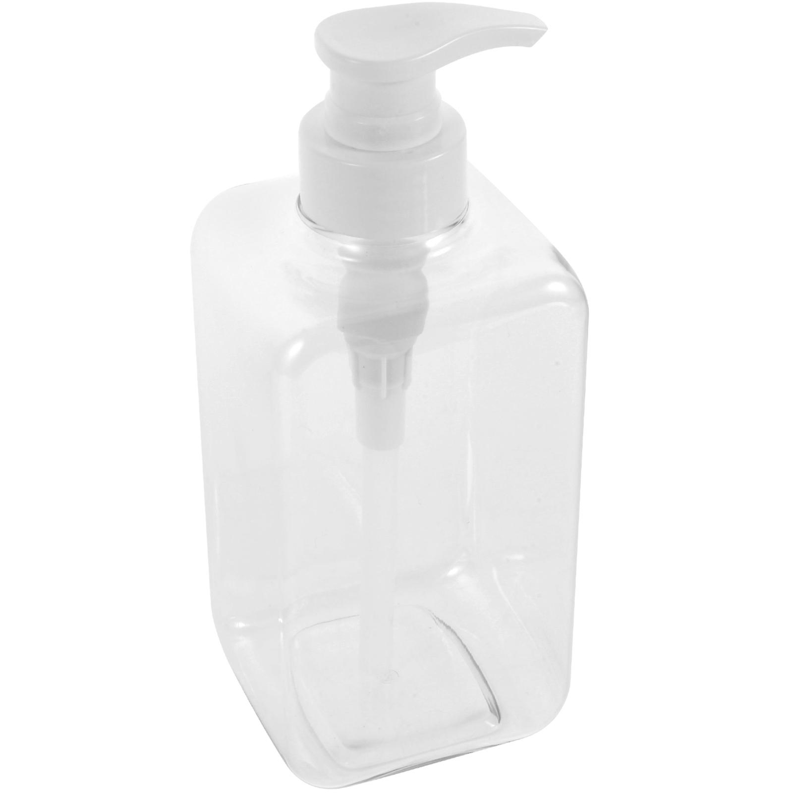 Shampoo Container Pump Bottle for Holding Soap 450Ml Refillable Transparent Bottle