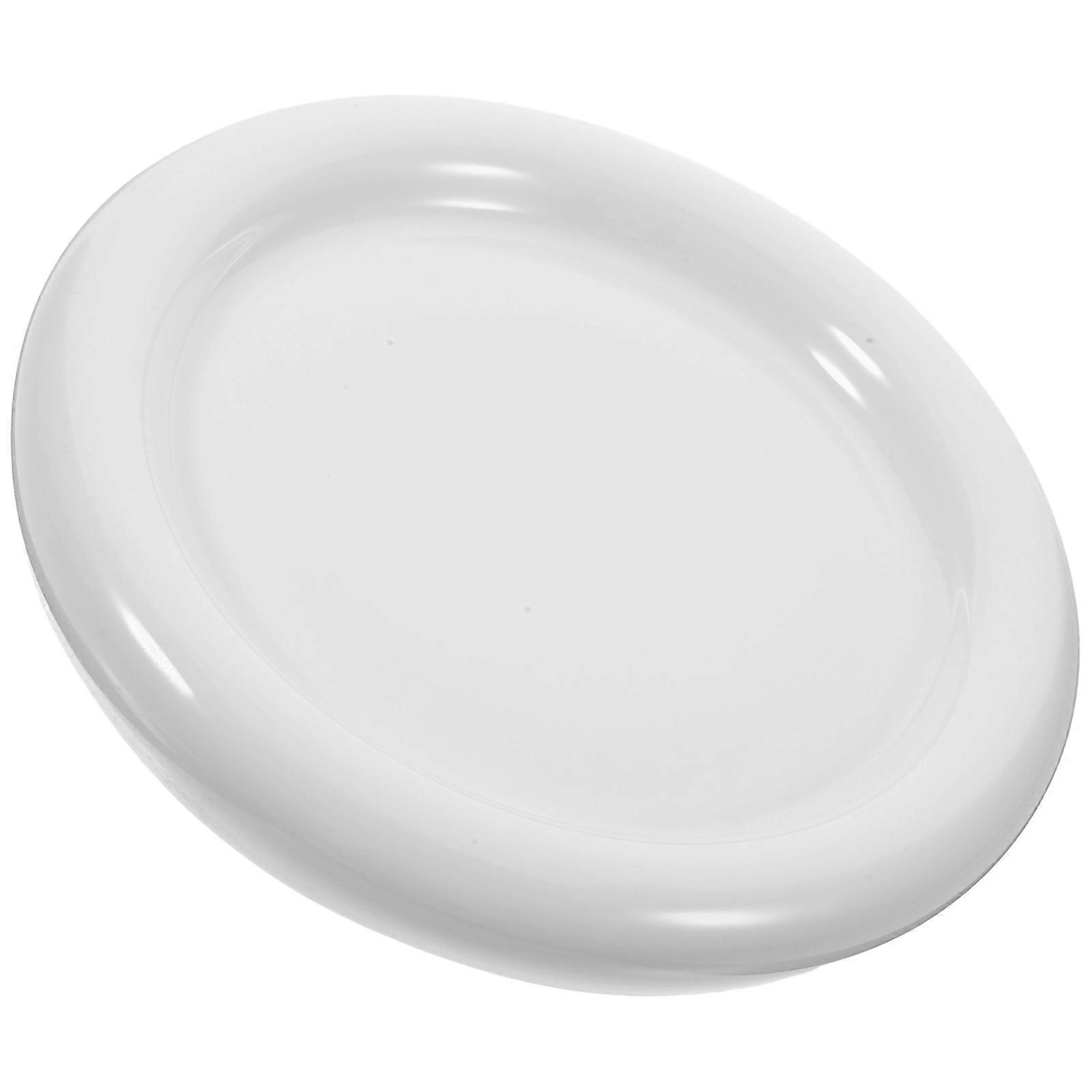 Ceramic Round Shape Plate for Food Serving White