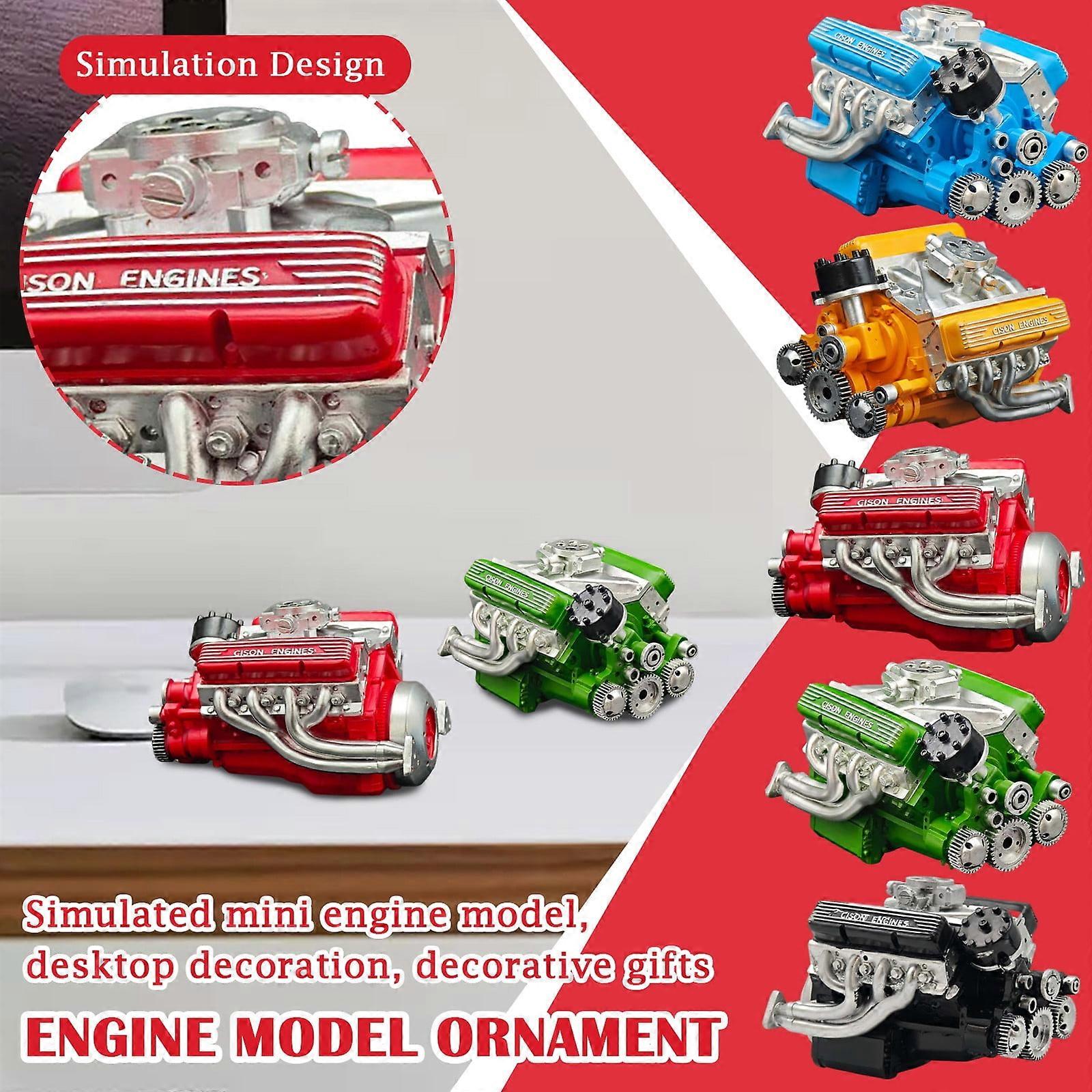 Gasoline Small-Block Engine Model Kits, Engine Kit Gasoline,Engine Kits, Build Your Own Stem Model Engine for Adults, Mini Model Engine Kit