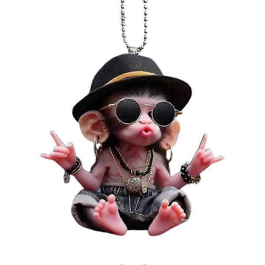 Car Accessories 2D Acrylic Car Monkey Pendant