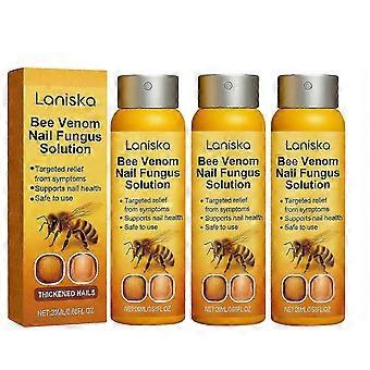 3er-Packung Bienengift-Nagelpilzlösung – Nährende Anti-Pilz-Behandlung für gesundes Nagel- und Zehennagelwachstum für Männer und Frauen