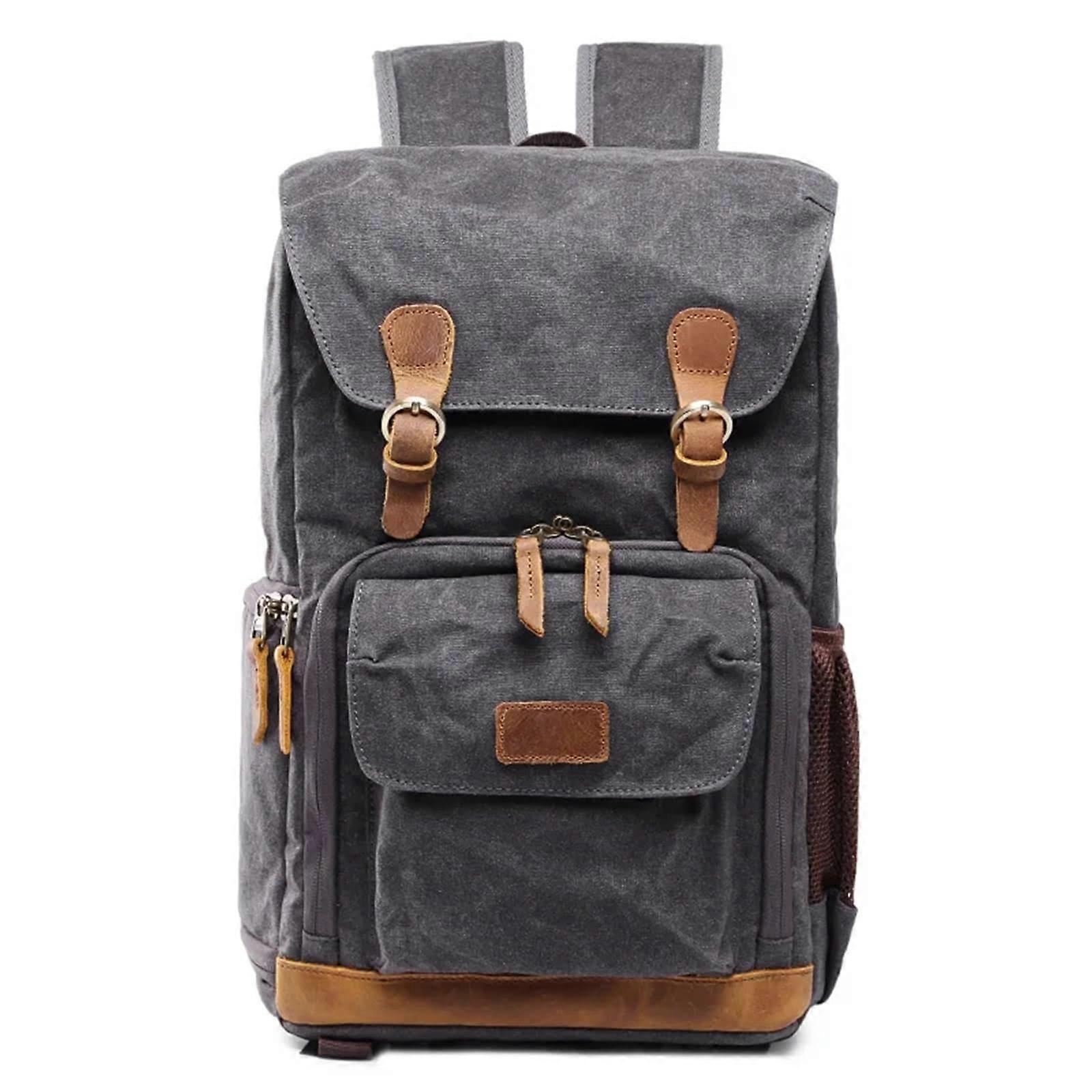 Waterproof Camera Backpack with Large Capacity, Quick Access Pockets, Ergonomic Straps, Dark Grey