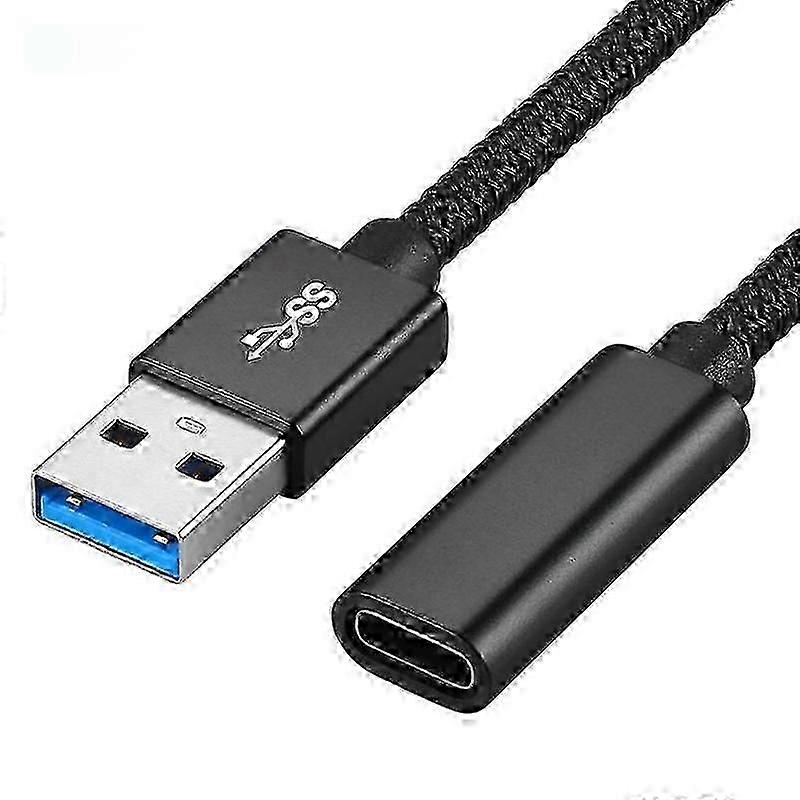Cabo extensor USB 3.0 macho para USB-C fêmea