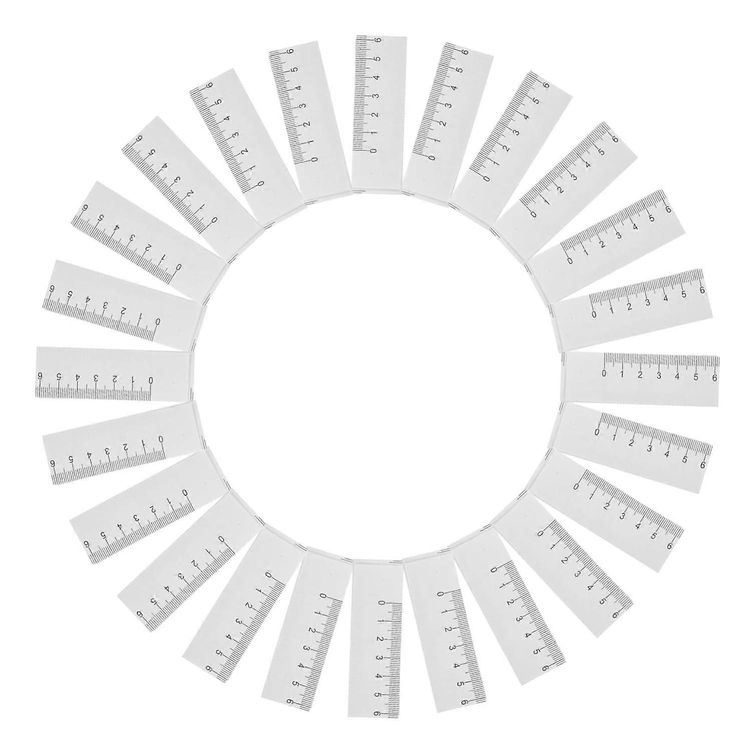 100 Pieces Flexible Paper Measuring Tapes for Precise