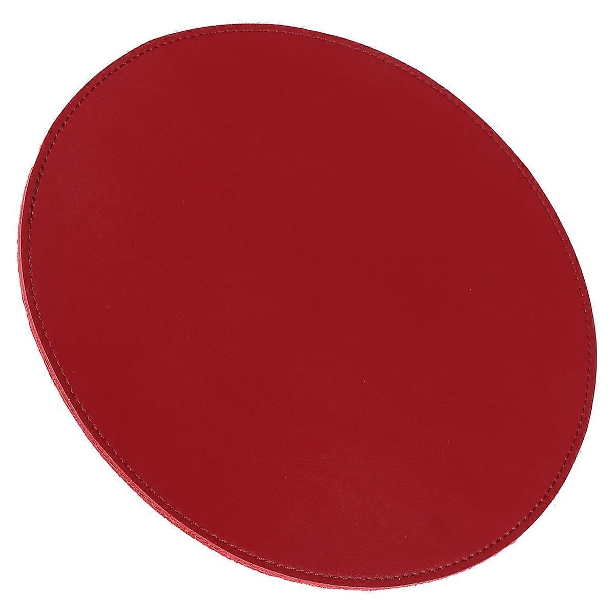 Red Circular Mouse Mat for Computer Gaming Mouse Pad 1 Piece
