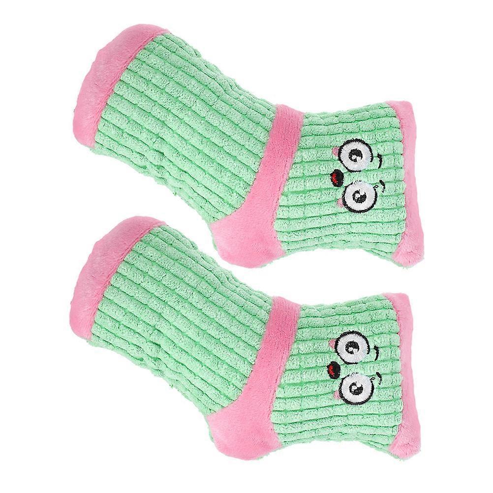 Dog Chew Toy Plush Stuffed Sock Shape for 2Pcs Interactive