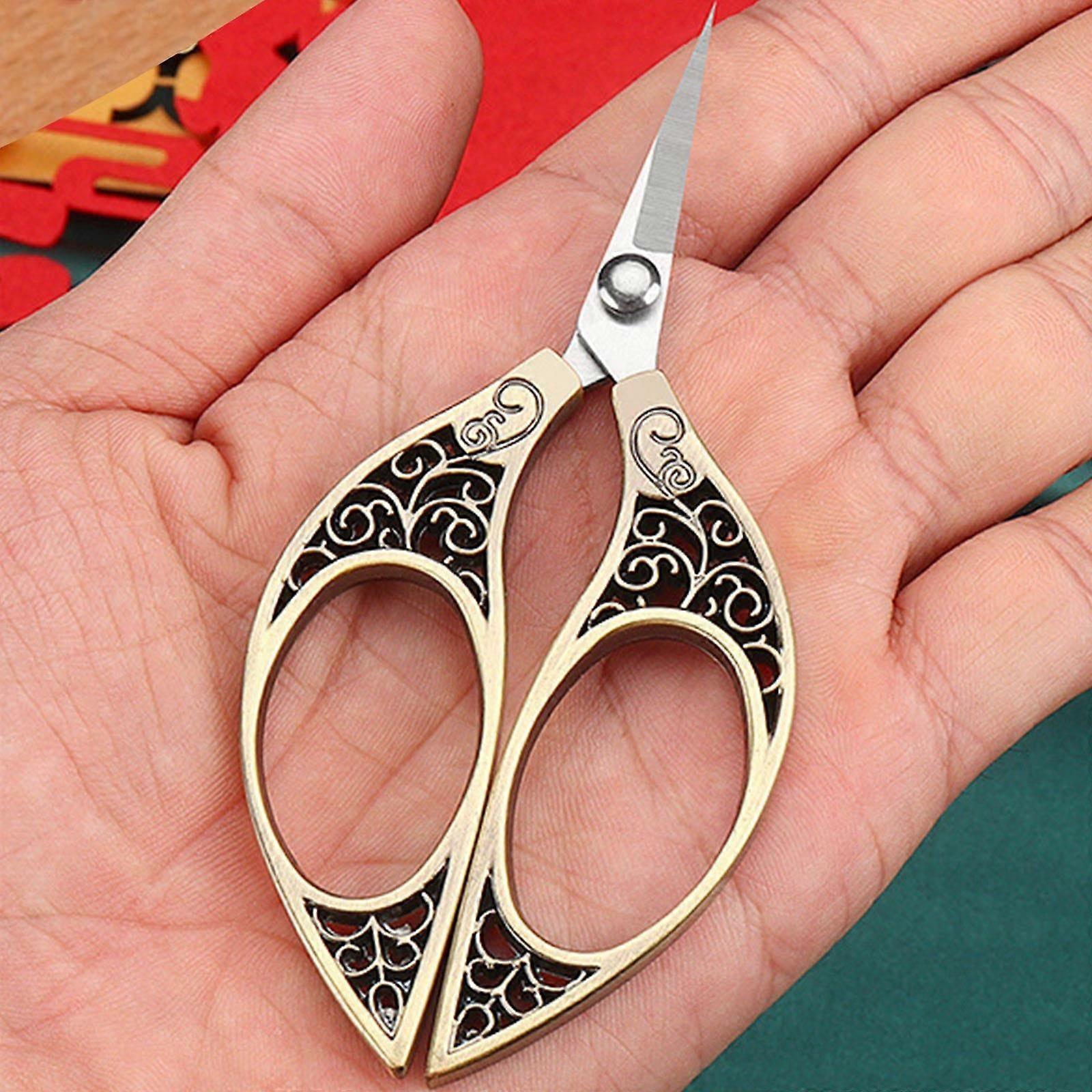 Knife Cutter Retro Small Scissors Tailor Cutting Thread Head Tea Pointed