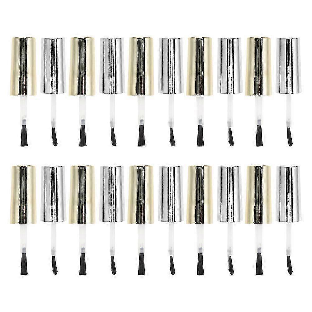 Nail Polish Bottle Caps Replacement with Brush, 20Pcs