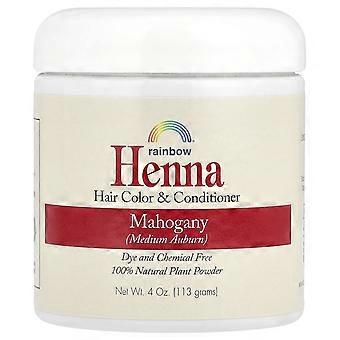 Rainbow Research, Henna, Hair Color & Conditioner, Mahogany (Medium Auburn), 4 oz (113 g), 3-Pack