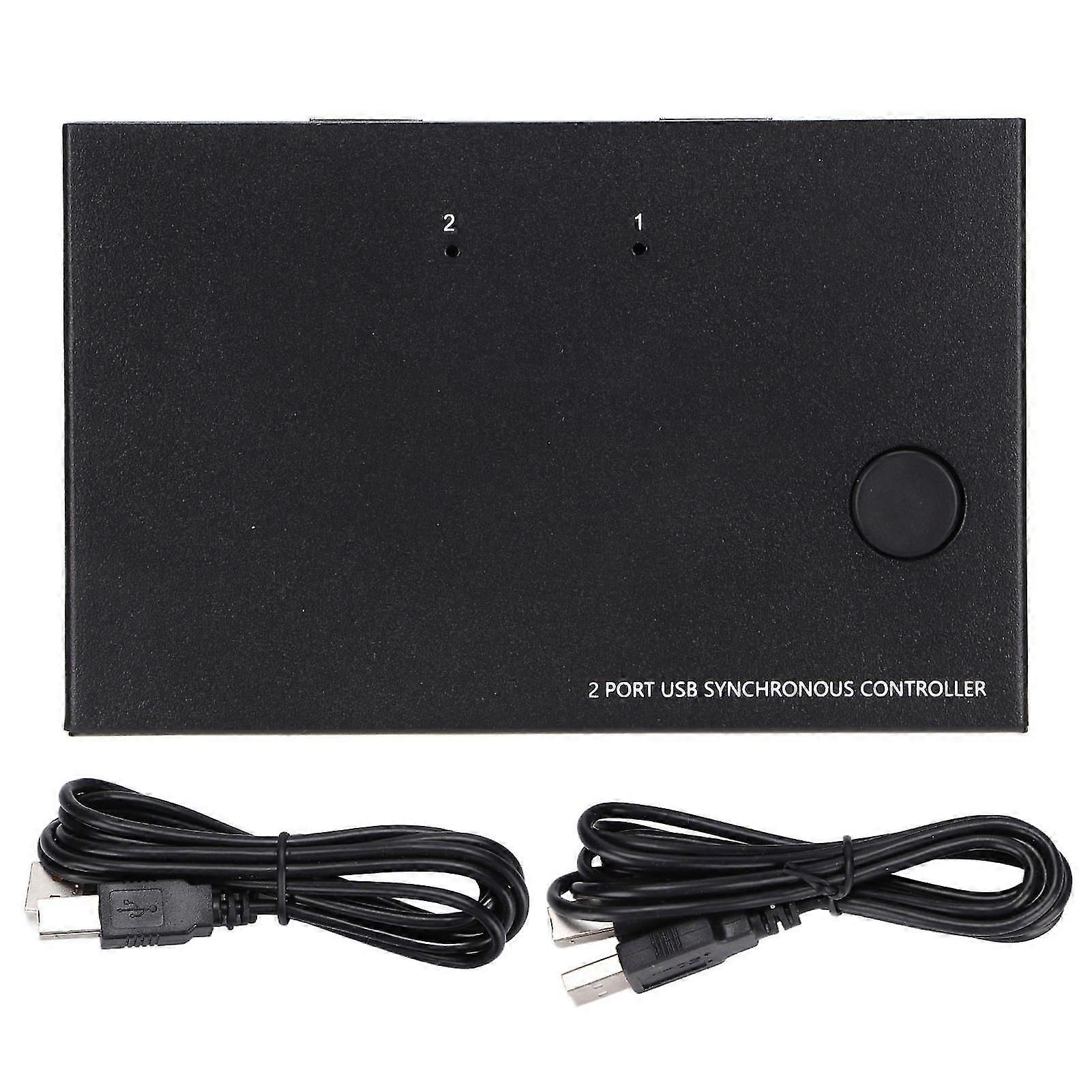 AIMOS KVM Switch USB2.0 12mbps Compatibility High Percompatible withmance Chip Switch Selector compatible with Windows / Linux-YM