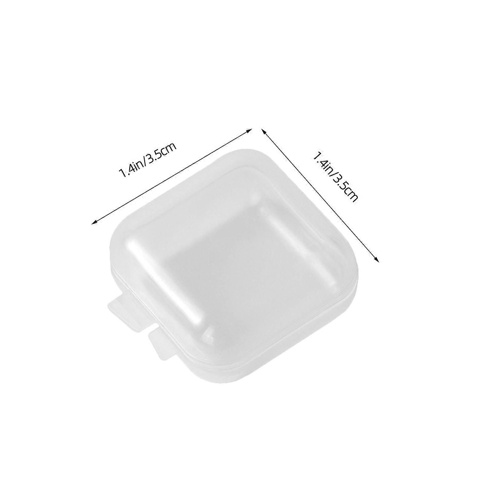 100pcs Small Clear Plastic Storage Containers Bead Organizer Earplug Cases