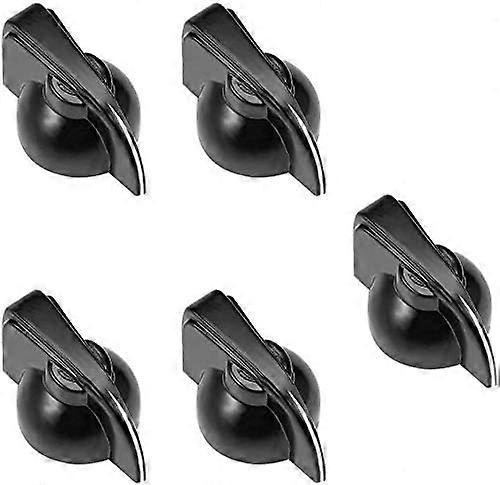 10 potentiometer knobs: Black chicken-head knobs with fixing screws K7-2 Black