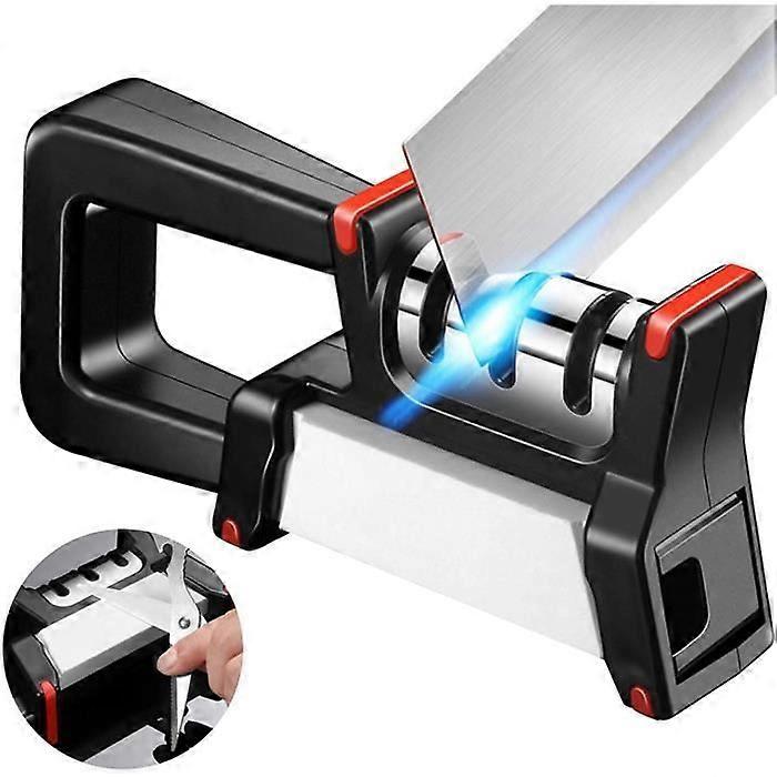 Professional 3-Stage Knife Sharpener Manual Knife Sharpening Tool