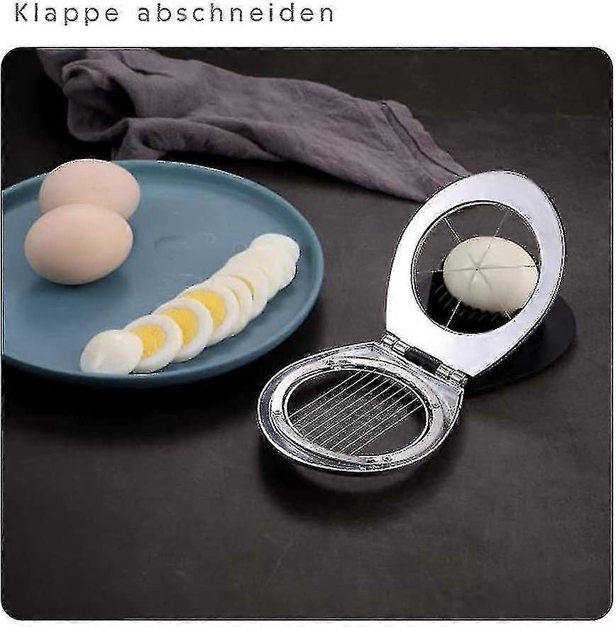 Multi Function Stainless Steel Egg Slicer For Hard Boiled Eggs