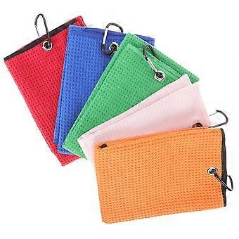 Microfiber Golfs Towel Portable Sport Wipe Towel for Golf 5Pcs