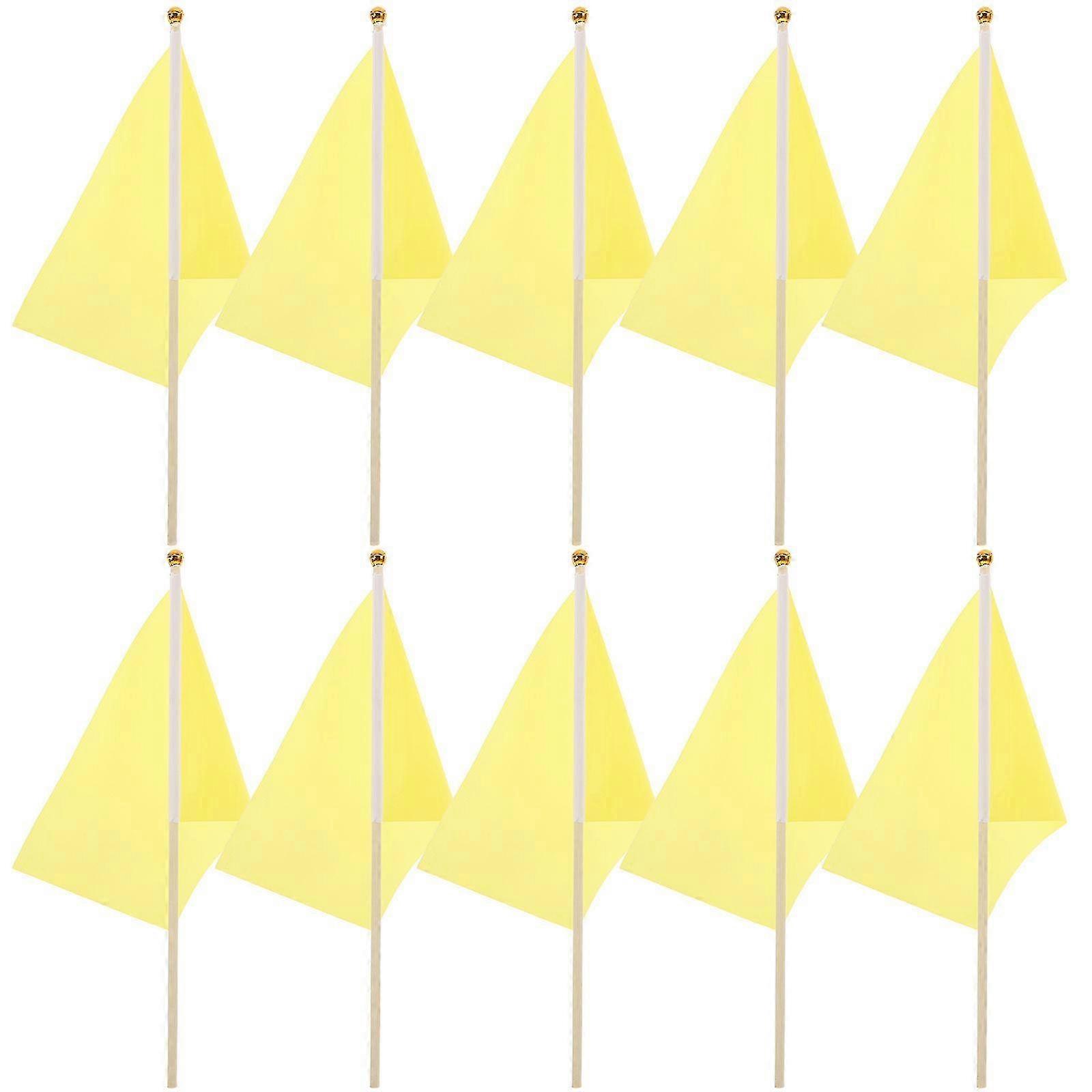 25pcs Small Solid Color Flags Celebration Waving Flags Parade Colored Small Flags Party Flags Decors