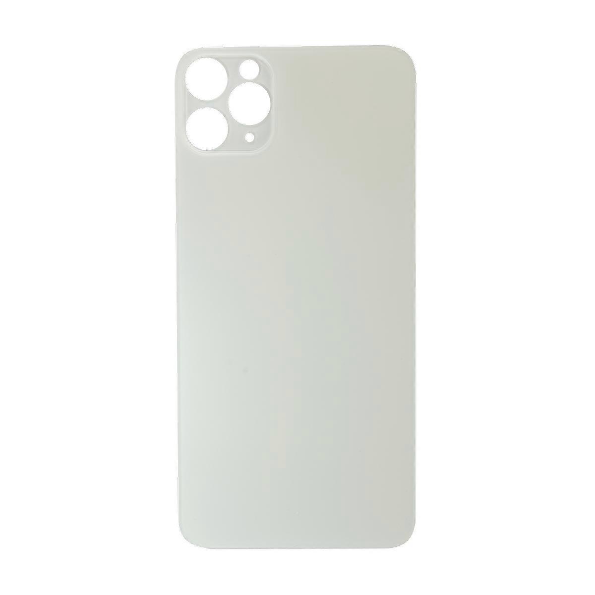 Glass Back For iPhone 11 Pro Max Plain in White