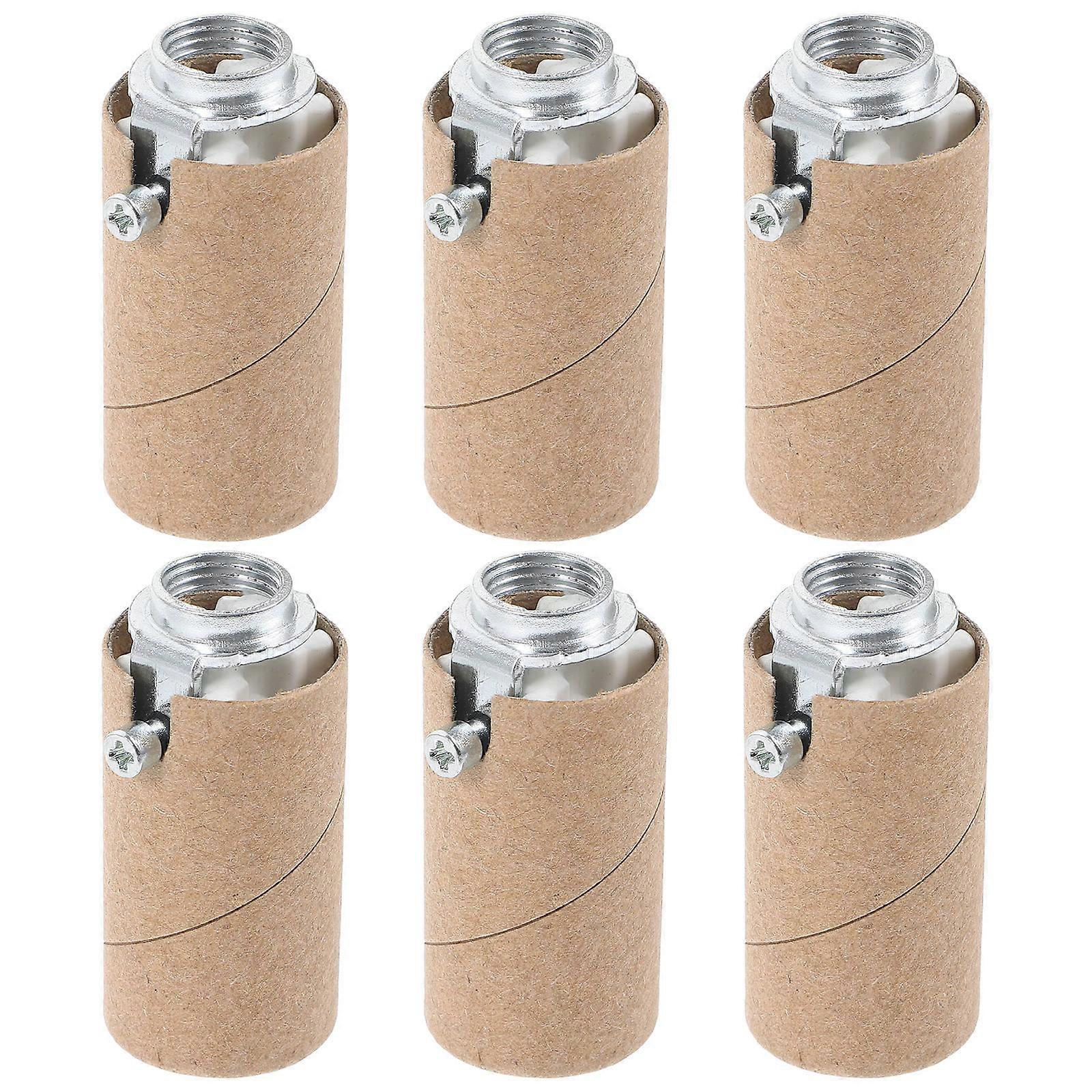 6pcs Candelabra Socket E12 Base Replacement Light Bulb Holder Lamp Part For Making Lamp