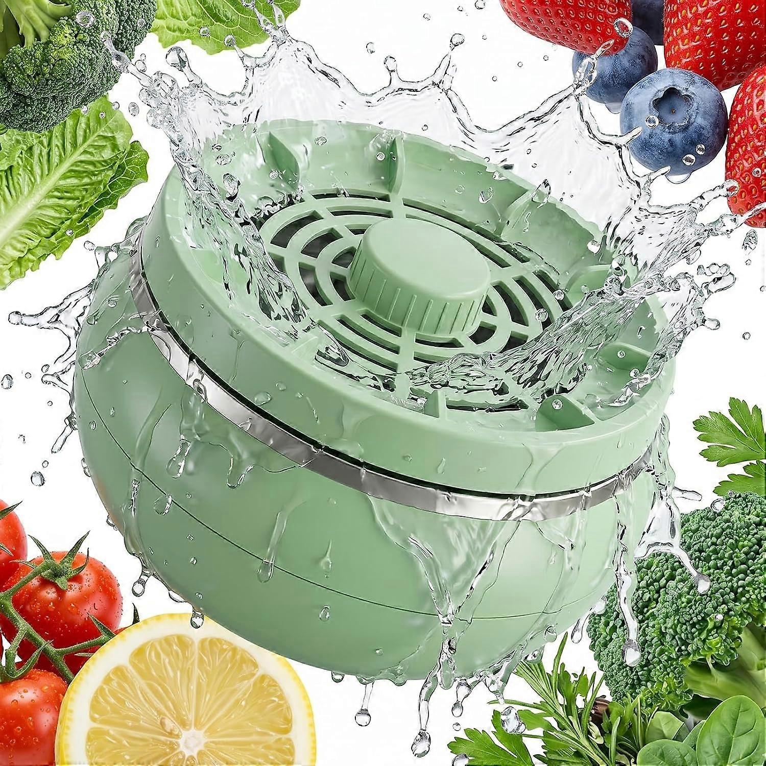 RUIYUE Fruit and Vegetable Washer, Multi-function Fruit and Vegetable Washing Machine with Micro-Nano Bubble Tech, 4 Smart Modes, Efficient, Portable