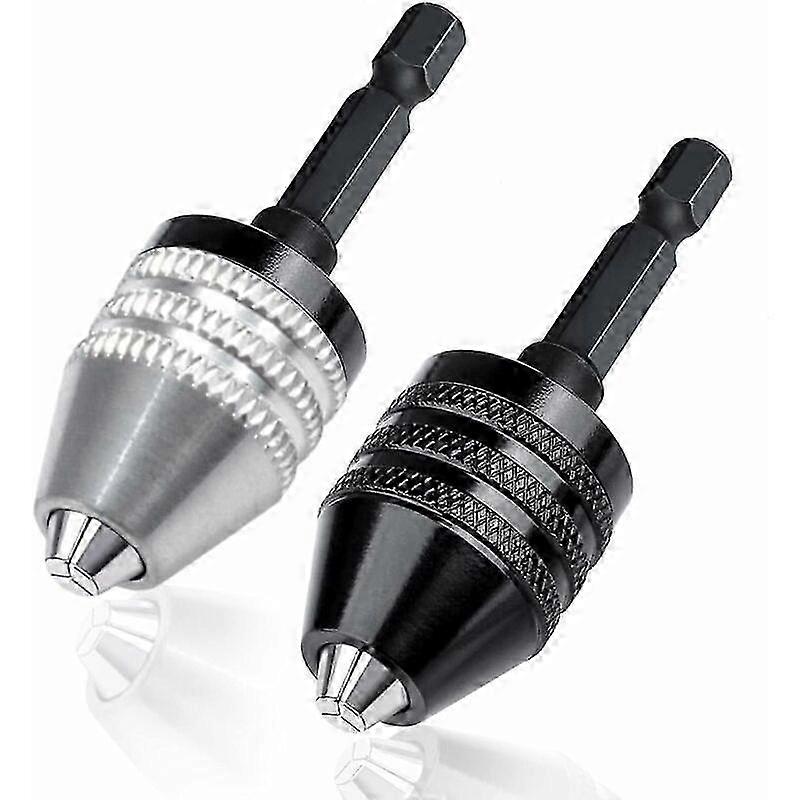 Keyless Drill Chuck Conversion Tool 0.3-6.5mm 1/4 Inch Hex Shank
